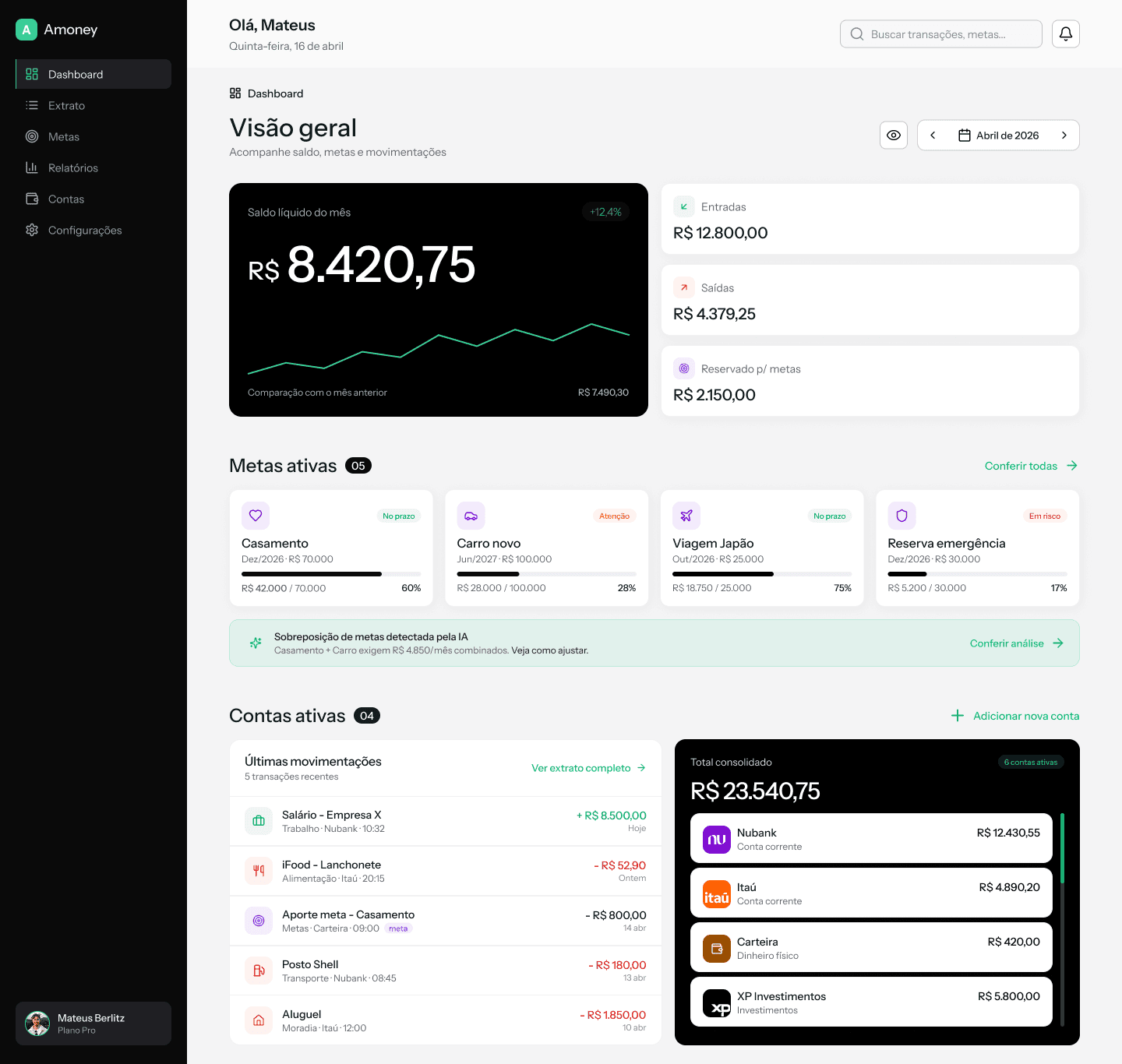 Amoney — Personal finance made easy